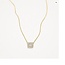 Blush Blush Collier 3197YZI 14k Geelgoud met Vierkant met Zirkonia 42cm