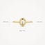 Blush Blush Ring 1239YMQ/58 14k Geelgoud met Quartz en Parelmoer Maat 58