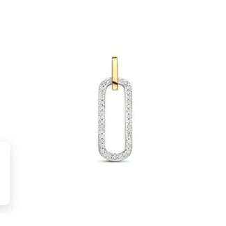 The House Of Blinckers THOB Hanger 42.08672 14k Bi-color Goud met 0.09crt H SI Diamant 7mm x 17mm