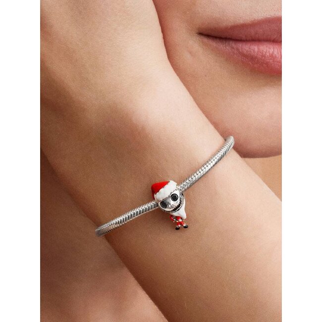 Pandora Pandora Bedel 793979C01 Zilver Disney Beweegbare Jack Skellington Kerstman