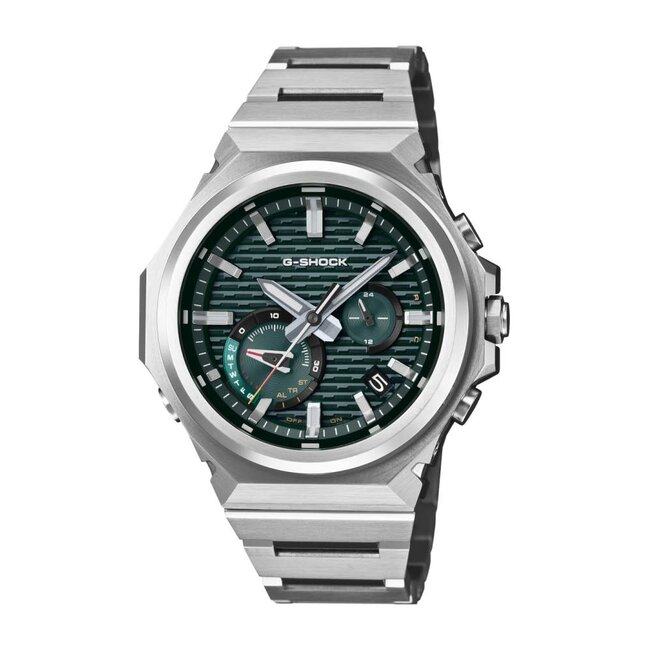 Casio G-Shock G-Shock Horloge GST-B1000D-3AER Staal Solar Bluetooth met Groene Wijzerplaat 44mm Waterdichtheid 200 Meter