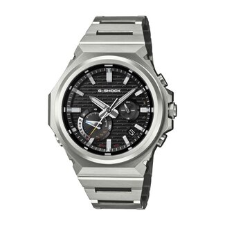 Casio G-Shock G-Shock Horloge GST-B1000D-1AER Staal Solar Bluetooth met Zwarte Wijzerplaat 44mm Waterdichtheid 200Meter