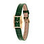 Tommy Hilfiger Tommy Hilfiger Horloge TH1782850 Mia Staal Goudkleurige Vierkante Kast met Groene Band 16x22mm