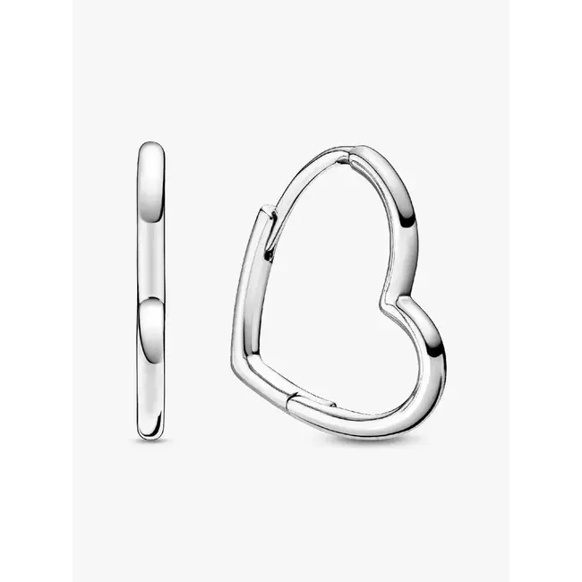 Pandora Pandora Oorbellen 298307C00 Zilver Hart Vorm