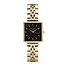 Rosefield Horloge QMBG-Q025 The Mini Boxy Staal met Geelgouden Plating Quartz 22mm x 24mm