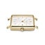 Rosefield Rosefield Horloge QWSG-Q09 Boxy Staal met Geelgouden Plating Quartz 26 x 28 mm