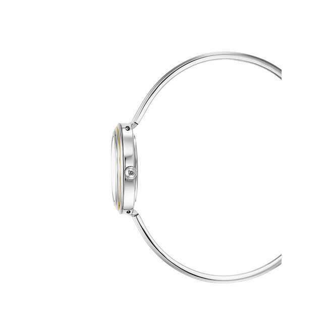 Jacques du Manoir Jacques Du Manoir JWL05403 Aurora Horloge Staal Bi-Color  met witte wijzerplaat maat 26 mm met 4 verschillende ringen