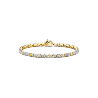 Ti Sento Milano Ti Sento Armband 2995ZY Zilver met Geelgouden Plating met Zirkonia 15.5-17.5cm