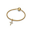 Pandora Pandora Bedel 764063C01 Zilver met Geelgouden Plating Kruis met Zirkonia