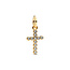 Pandora Pandora Bedel 764063C01 Zilver met Geelgouden Plating Kruis met Zirkonia