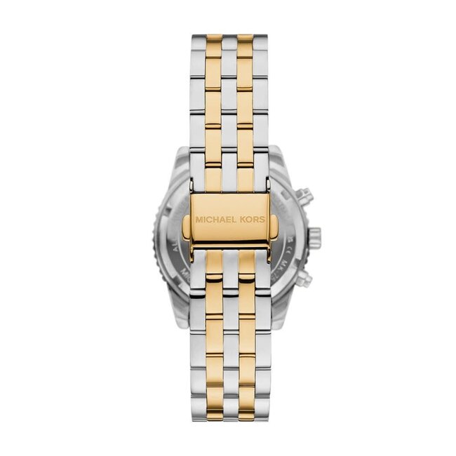 Michael Kors Michael Kors Horloge MK7532 Bi Color Staal Quartz met Witte Wijzerplaat 35mm