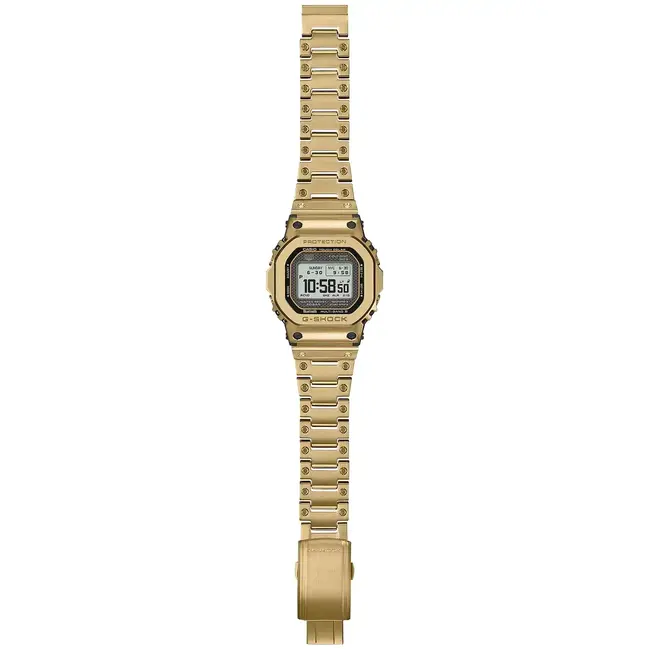 Casio G-Shock Casio G-Shock Horloge GMW-BZ5000GD-9ER 5000 Serie Full Metal met Geelgouden Plating Digitaal  43mm