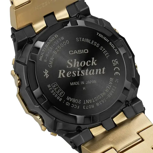 Casio G-Shock Casio G-Shock Horloge GMW-BZ5000GD-9ER 5000 Serie Full Metal met Geelgouden Plating Digitaal  43mm