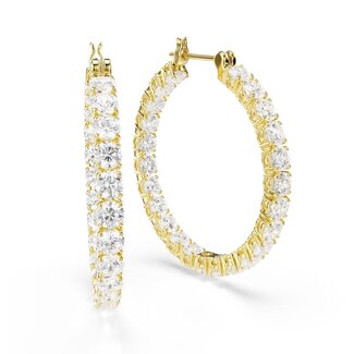 Swarovski Swarovski Oorbellen 5750620 Matrix Goudkleurig met Zirkonia 3x31mm