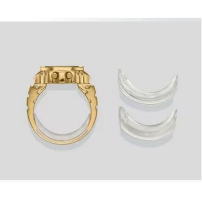 Casio G-Shock G Shock Horloge Ring CRW-001G-9ER Staal met Geelgouden Plating Digitaal Special One Size Fits All