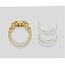 Casio G-Shock Casio G-Shock Horloge Ring CRW-001G-9ER Staal met Geelgouden Plating Digitaal Special One Size Fits All