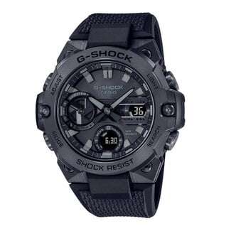 Casio G-Shock Casio G-Shock Horloge GST-B400BB-1AER Staal met Zwarte Coating Analoog Digitaal Bluetooth 200m Waterdicht 46mm