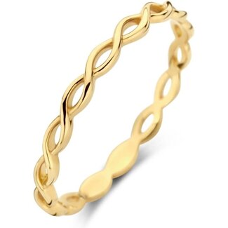 Blush Blush Ring 1220YGO/50 14k Geelgoud Gedraaide Motief Maat 50