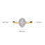 Blush Blush Ring LG1016Y/54 14k Geelgoud Ovaal met 0.42crt Labgrown Diamant Maat 54