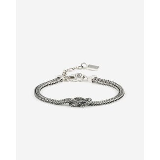 Buddha to Buddha Buddha to Buddha Armband J216 C-E Barbara Mini Knot Zilver Maat C-E