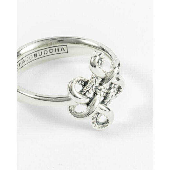 Buddha to Buddha Buddha to Buddha Ring 214 18 Endless Knot Zilver Maat 18