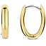 Ti Sento Milano Ti Sento Oorbellen 7759SY Zilver met Geelgouden Plating Ovaal