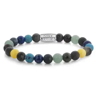 Rebel & Rose Rebel & Rose Armband RR-80118-S-M Ocean Reef 8mm Maat M