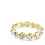 Swarovski Swarovski Armband 5737447 Gema met Geelgouden Plating en Gekleurde Stenen