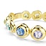 Swarovski Swarovski Armband 5737447 Gema met Geelgouden Plating en Gekleurde Stenen