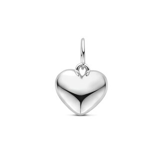 Blinckers Jewellery Huiscollectie BJ Hanger 13.39905 Zilver Bol Hartje 13.5x8.5x7.5mm