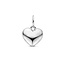 Blinckers Jewellery Huiscollectie BJ Hanger 13.39905 Zilver Bol Hartje 13.5x8.5x7.5mm