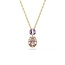 Swarovski Swarovski Collier 5741586 Chroma Goudkleurig met Paars/Roze Druppel 38-45cm