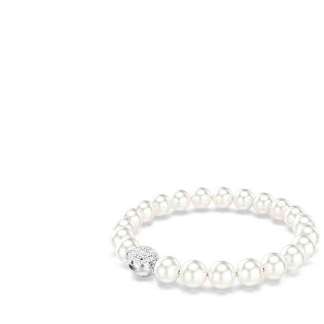 Swarovski Swarovski Armband 5747747 Matrix Zilverkleurig Parels met Magneetsluiting 16.5-20cm