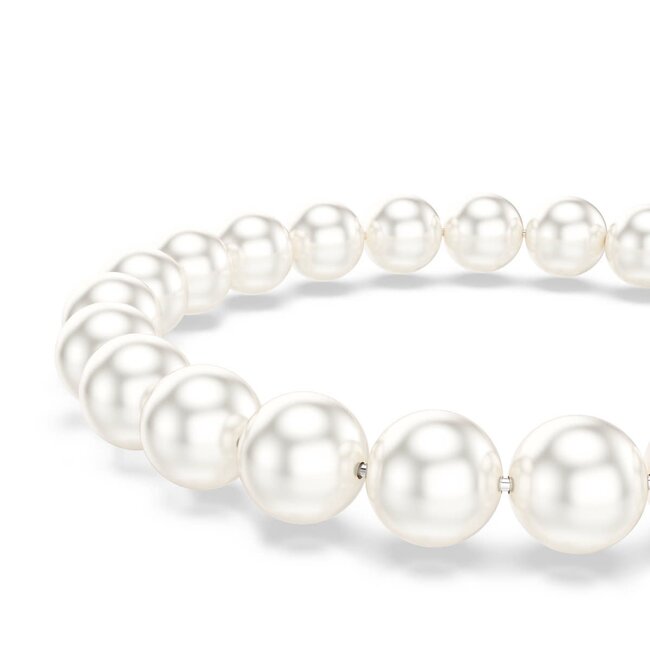 Swarovski Swarovski Armband 5747747 Matrix Zilverkleurig Parels met Magneetsluiting 16.5-20cm