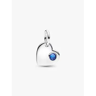 Pandora Pandora Bedel 794295C09 Zilver Hart met Blauwe Zirkonia Sterrenbeeld September