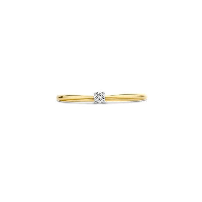 Blush Blush Ring 1621BDI/54 14k Geelgoud met 0.06ct Diamant Maat 54