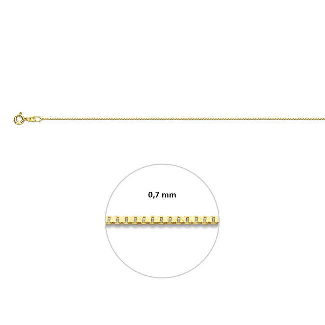 Blinckers Jewellery Huiscollectie BJ Collier 80.00380 42cm 9k Geelgoud Venetiaan 42cm