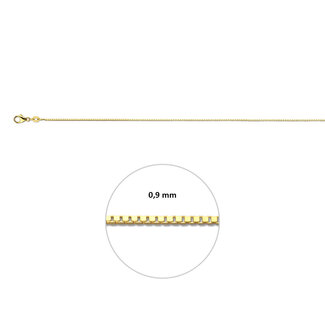 Blinckers Jewellery Huiscollectie BJ Collier 80.00381 45cm 9k Geelgoud Venetiaan 45cm