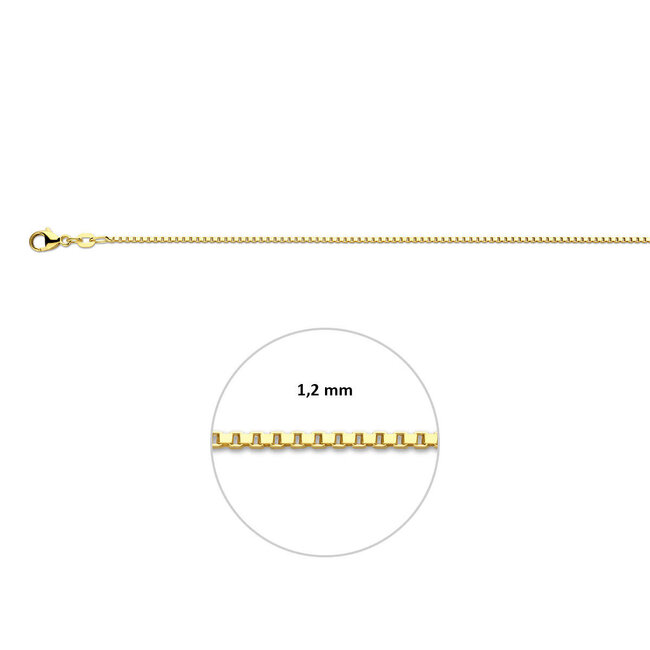 Blinckers Jewellery Huiscollectie BJ Collier 80.00382 45cm 9k Geelgoud Venetiaan 45cm