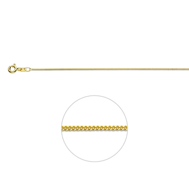 Blinckers Jewellery Huiscollectie BJ Collier 80.00383 42cm 9k Geelgoud Gourmette 42cm