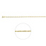 Blinckers Jewellery Huiscollectie BJ Collier 80.00393 45cm 9k Geelgoud Gedraait 45cm