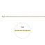 Blinckers Jewellery Huiscollectie BJ Collier 80.00394 45cm 9k Geelgoud Rope 45cm