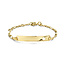 Blinckers Jewellery Huiscollectie BJ Armband 80.00344 9k Geelgoud Plaatarmband Figaro 13cm