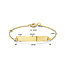 Blinckers Jewellery Huiscollectie BJ Armband 80.00342 9k Geelgoud Plaatarmband Anker 13cm