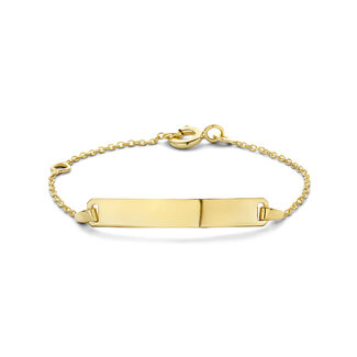 Blinckers Jewellery Huiscollectie BJ Armband 80.00342 9k Geelgoud Plaatarmband Anker 13cm