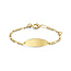 Blinckers Jewellery Huiscollectie BJ Armband 80.00338 9k Geelgoud Plaatarmband Ovaal Figaro 13cm