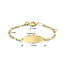 Blinckers Jewellery Huiscollectie BJ Armband 80.00338 9k Geelgoud Plaatarmband Ovaal Figaro 13cm