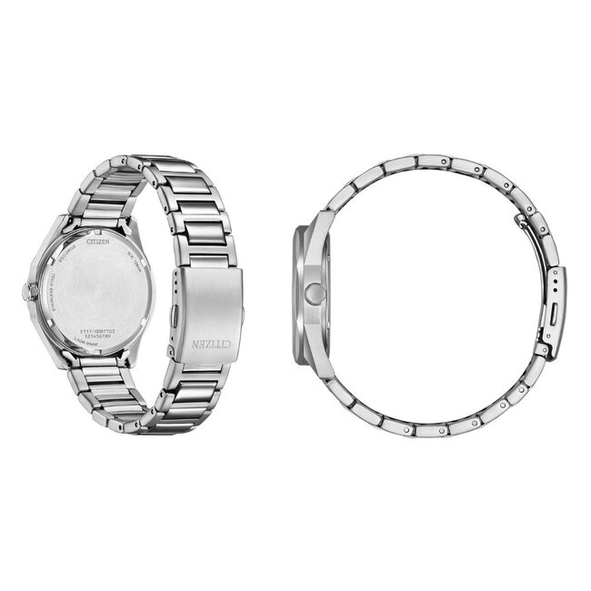 Citizen Citizen Horloge BM7620-83Y Staal Eco-Drive 100M Waterdicht met Groene Wijzerplaat 38mm