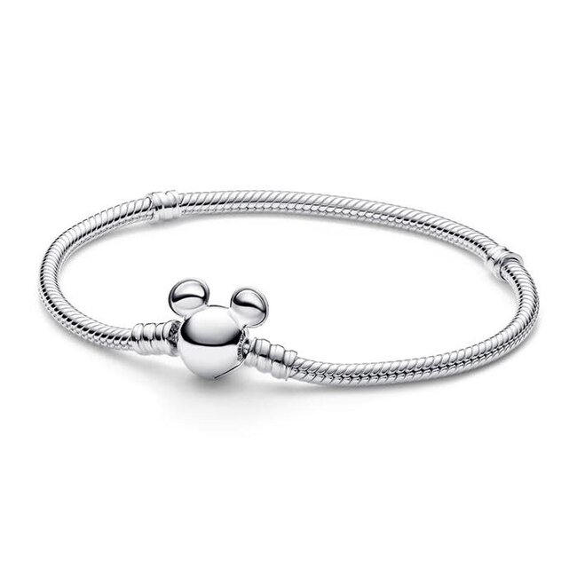 Pandora Pandora Armband 593061C00-19 Zilver met Mickey Mouse sluiting Maat 19