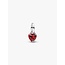 Pandora Pandora Bedel 793042C05 Zilver Hart met Rood Salsa Kristal